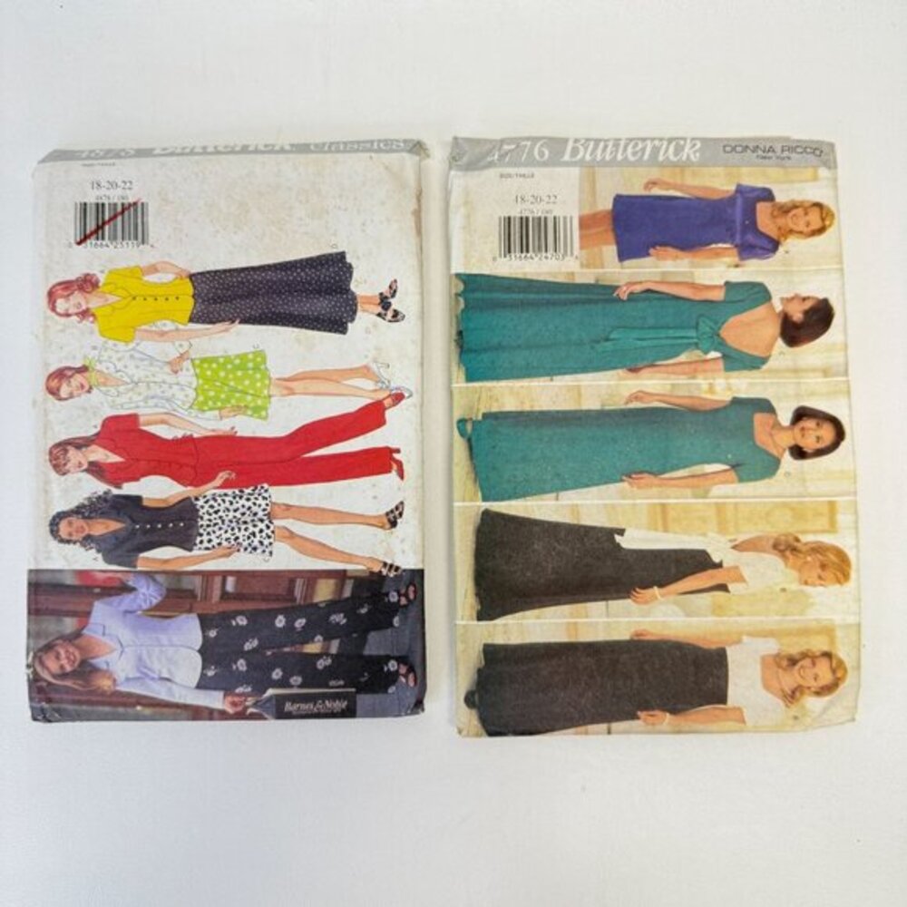 Butterick Vintage Sewing Pattern LOT‎ 4776 4878